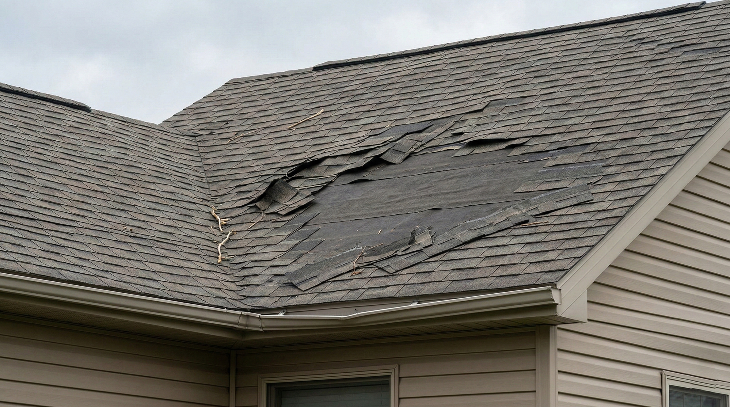 Hail damage roof repair and wind damage roof repair service